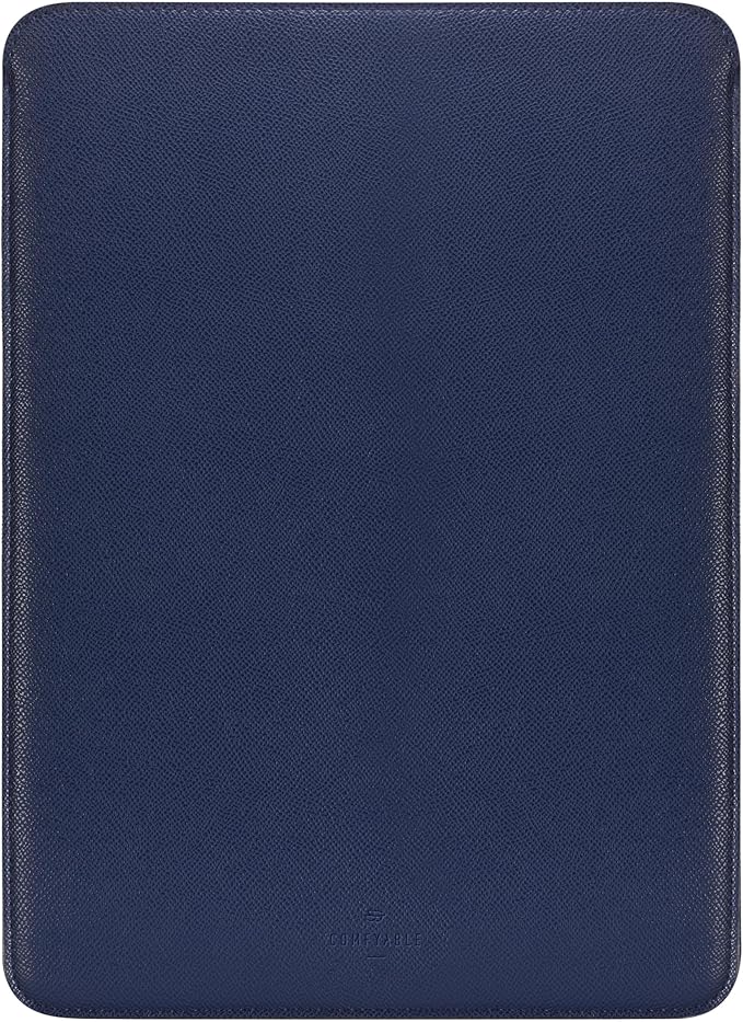 Comfyable Laptop Sleeve 15 Inch Precisely Compatible with MacBook Air 15" M4 2025 A3241 & M3 2024 A3114 & M2 2023 A2941, Faux Leather Cover Case, Midnight Blue