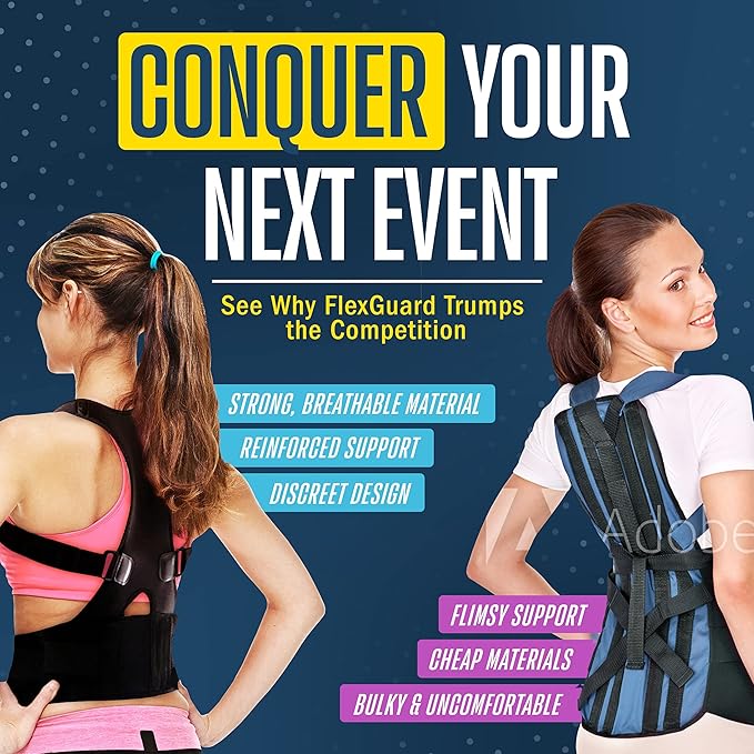 FlexGuard Posture Corrector for Women and Men (Large (Pack of 1))
