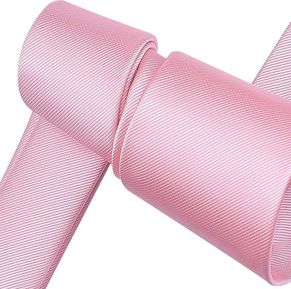 Branduce 3.15"（8cm） Men's Solid Color Formal Woven Necktie + Gift Box