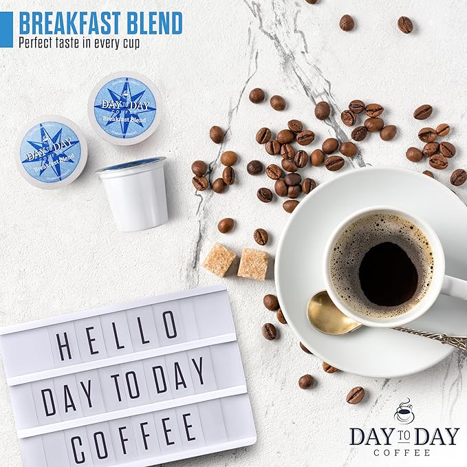 Day To Day 120-Count Breakfast Blend Medium Roast Single Serve Coffee Pods for K-Cup Keurig Brewers