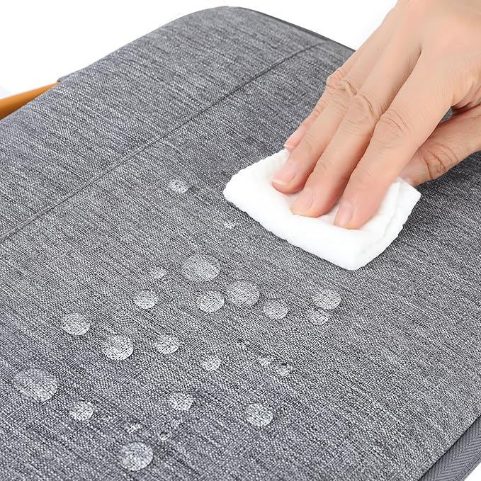 DOMISO Laptop Case Sleeve Protective Cover Compatible with MacBook Air 13 M4 M3 M2,MacBook Pro M2 M1,iPad Air/Pro,13 inch Dell,Lenovo, HP,Asus,Waterproof Computer Cases Bag with Handle,Grey