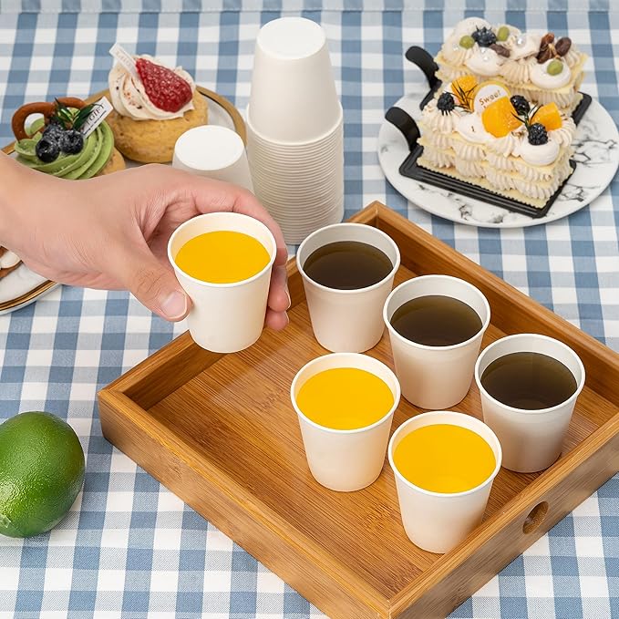 RACETOP [600 Pack] 3 oz Bathroom Paper Cups, Disposable Paper Cups, Small Mouthwash Cups, Ideal for Bathroom