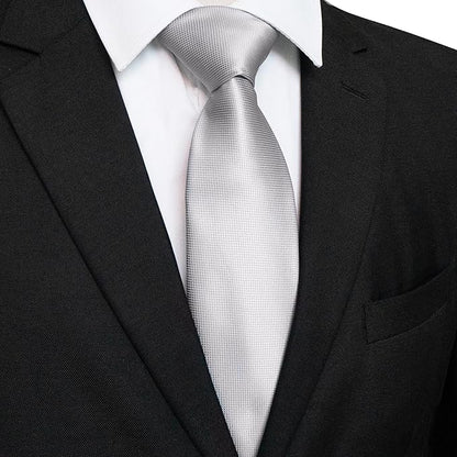 JEMYGINS Solid Color Tie Mens Necktie for Business and Wedding
