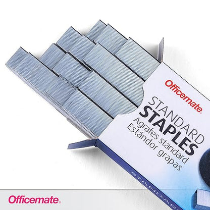 Officemate Standard Staples, 5 Boxes General Purpose Staple, 5000 Staples/Box (91925)