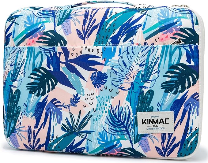 Kinmac 360° Heavy Duty Protective Laptop Computer Sleeve case Bag Cover with Handle for MacBook Pro 14 inch,14 inch-14.4 inch HP Lenovo Dell ASUS Acer Laptop (Sea Grass)