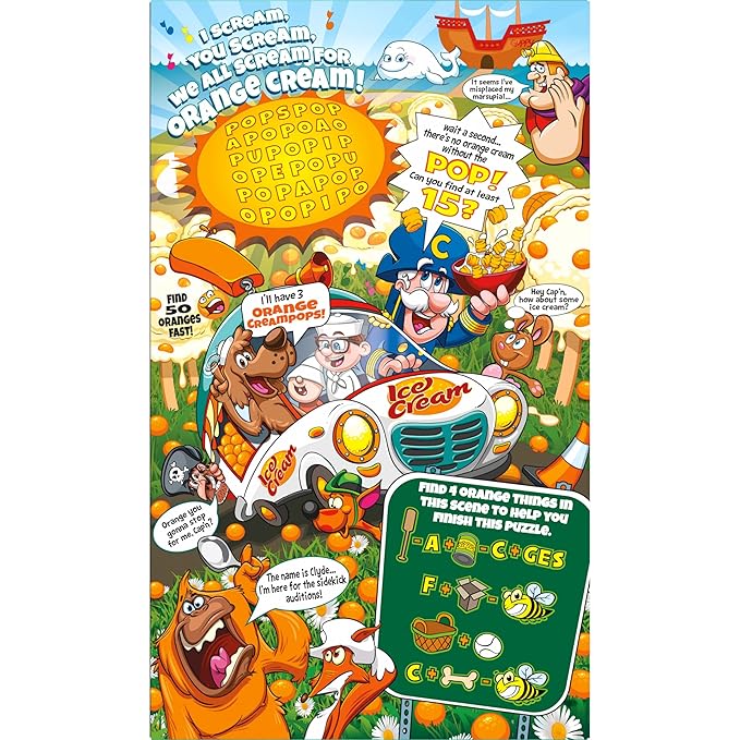 Cap’n Crunch Orange Cream Pop - 22.1 OZ