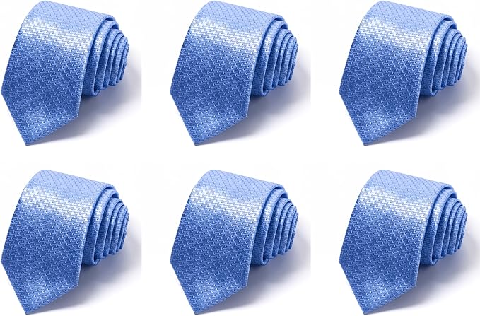 Tie For Men Necktie Woven Jacquard Neck Ties Set 6 PCS