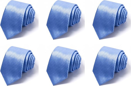 Tie For Men Necktie Woven Jacquard Neck Ties Set 6 PCS