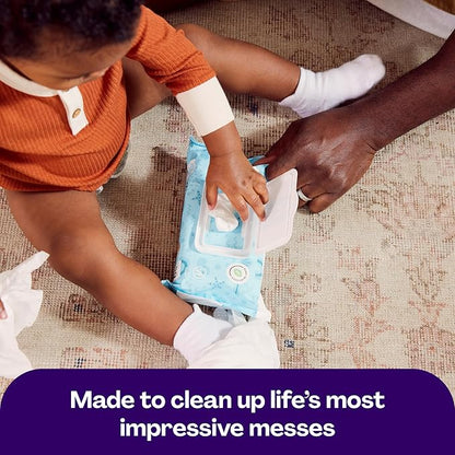 Hello Bello Premium Fragrance-Free Baby Wipes, with Chamomile & Aloe Extracts for Sensitive Skin - 9 Resealable Packs = 540 Total Wipes