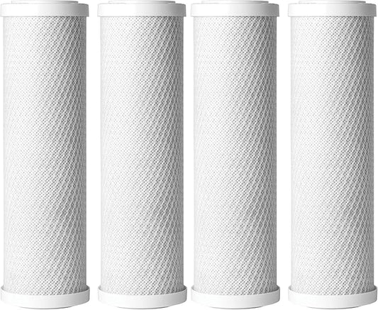 AO Smith 2.5"x10" 5 Micron Carbon Block Sediment Water Filter Replacement Cartridge - 4 Pack - For Whole House Filtration Systems - AO-WH-PRE-RC2