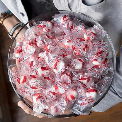 Red Bird Soft Peppermint Candy Mints, Bulk Candy Individually Wrapped, 46 oz Bag (Case of 6)