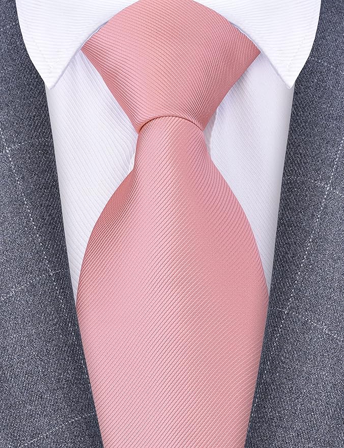 Branduce 3.15"（8cm） Men's Solid Color Formal Woven Necktie + Gift Box