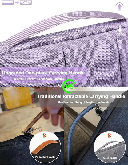 HYZUO 13.3-14 Inch Laptop Sleeve Bag for MacBook Pro 14 M5-M1, MacBook Air/Pro 13, 13.8-13 Surface Laptop/Book, Portable Notebook Case for 13" HP Dell Lenovo ThinkPad Asus Acer Samsung, Lilac Purple