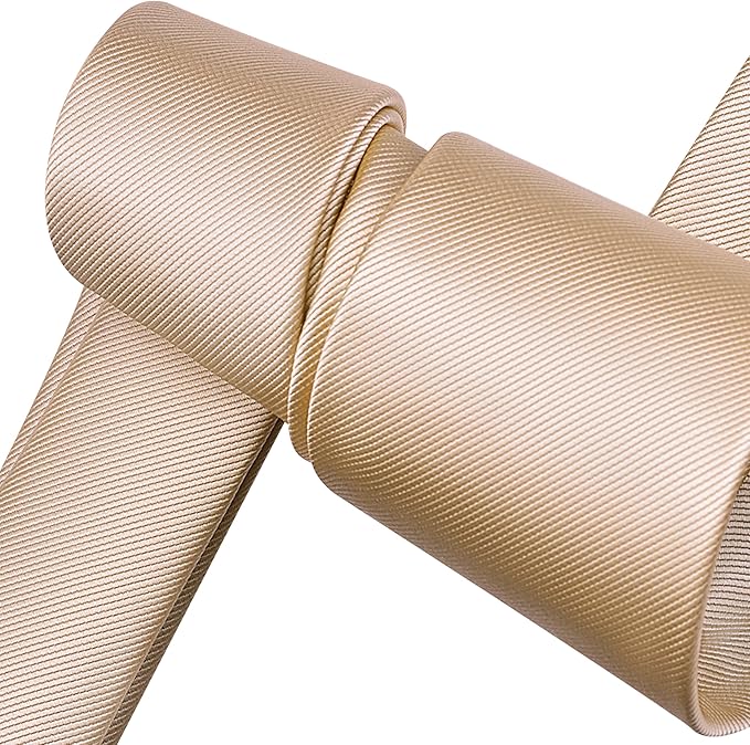 Branduce 3.15"（8cm） Men's Solid Color Formal Woven Necktie + Gift Box