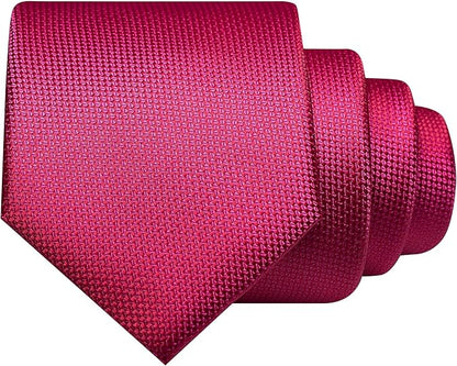 JEMYGINS Mens Tie and Lapel Pin with Pocket Square Tie Clip Sets for Casual and Business 4PCS