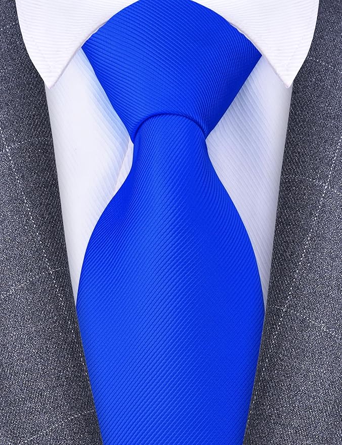 Branduce 3.15"（8cm） Men's Solid Color Formal Woven Necktie + Gift Box