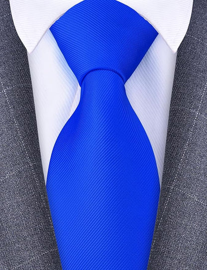 Branduce 3.15"（8cm） Men's Solid Color Formal Woven Necktie + Gift Box