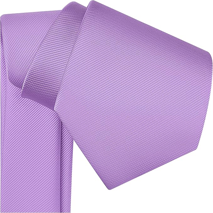 Branduce 3.15"（8cm） Men's Solid Color Formal Woven Necktie + Gift Box