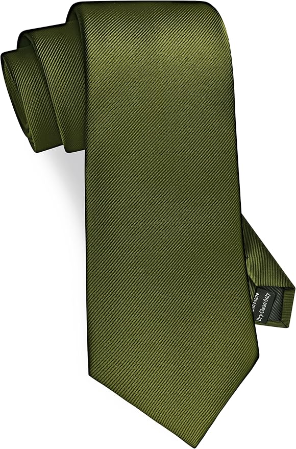 GUSLESON Classic New 3.15"（8cm） Men's Solid Color Necktie Wedding Business Tie + Gift Box