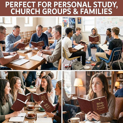 Bible Study Guide for Women & Men – Beginner-Friendly Study of All 66 Books with Life Application & Reflection Notes | Premium Lay-Flat Hardcover Devotional Journal