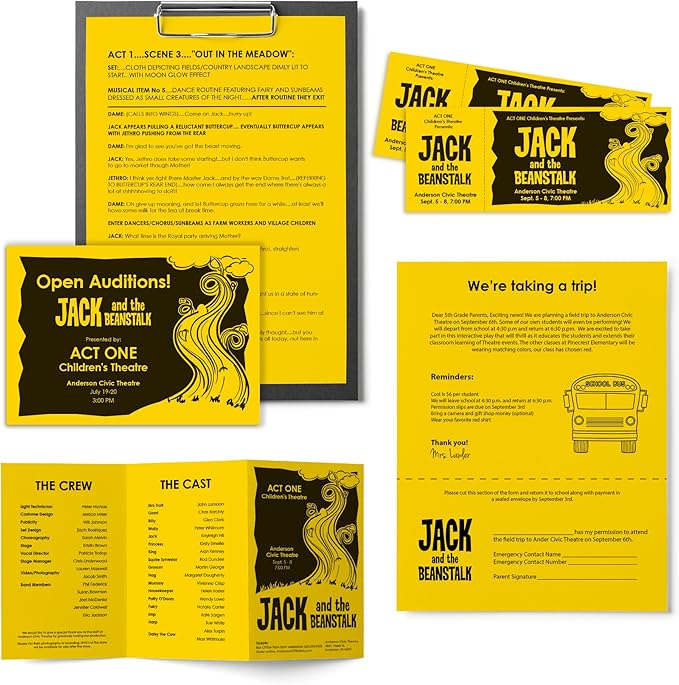 Neenah Astrobrights Bright Color Paper, 8 1/2in. x 11in., 24 Lb, FSC Certified, Solar Yellow, Ream Of 500 Sheets, 21538 | (Pack of 5)