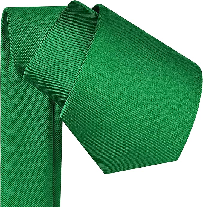 Branduce 3.15"（8cm） Men's Solid Color Formal Woven Necktie + Gift Box