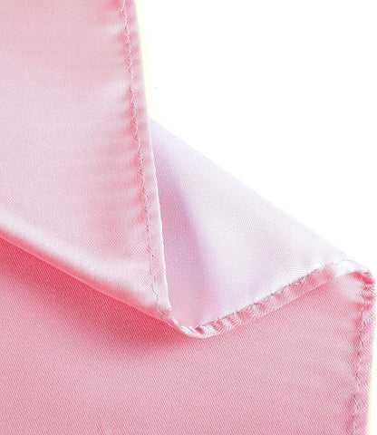 Mens Solid Satin Mens Tie With Hanky,Handmade Neckties For Men
