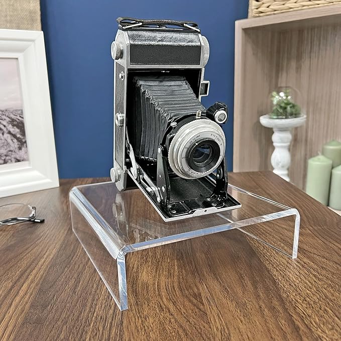 Plymor Clear Acrylic Short Square Display Riser, 2" H x 7" W x 7" D (1/4" thick), Pack of 6