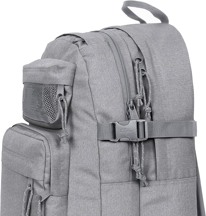 EASTPAK Double Pro – 32L Performance Backpack with 16" Laptop Sleeve, Dual Compartments, Security Pocket, Bottle Holder & Organizer, Sunday Grey