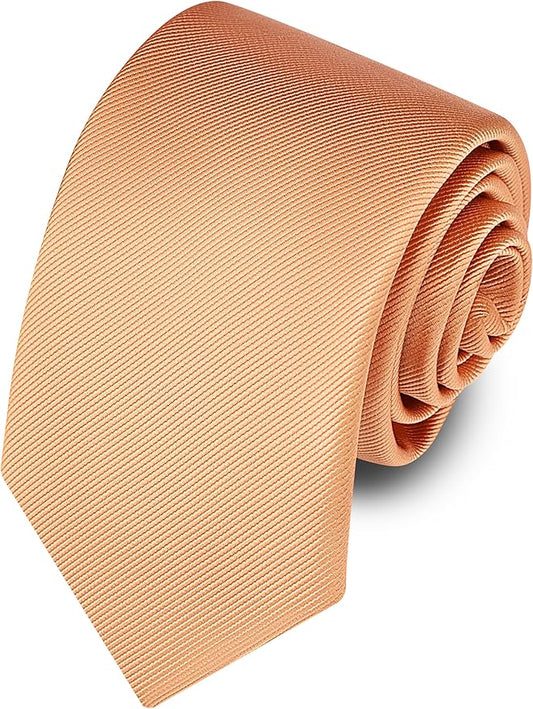 Branduce 3.15"（8cm） Men's Solid Color Formal Woven Necktie + Gift Box
