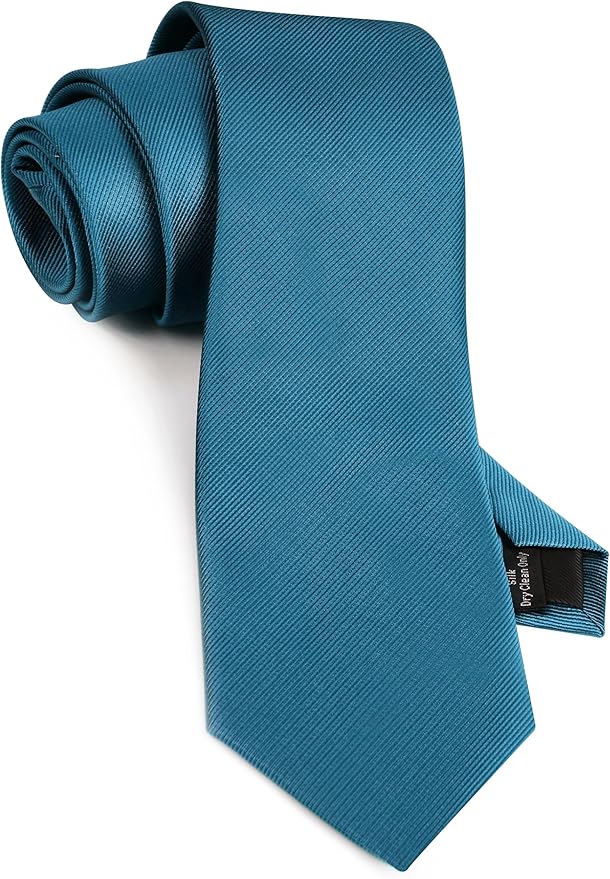 GUSLESON Classic New 3.15"（8cm） Men's Solid Color Necktie Wedding Business Tie + Gift Box