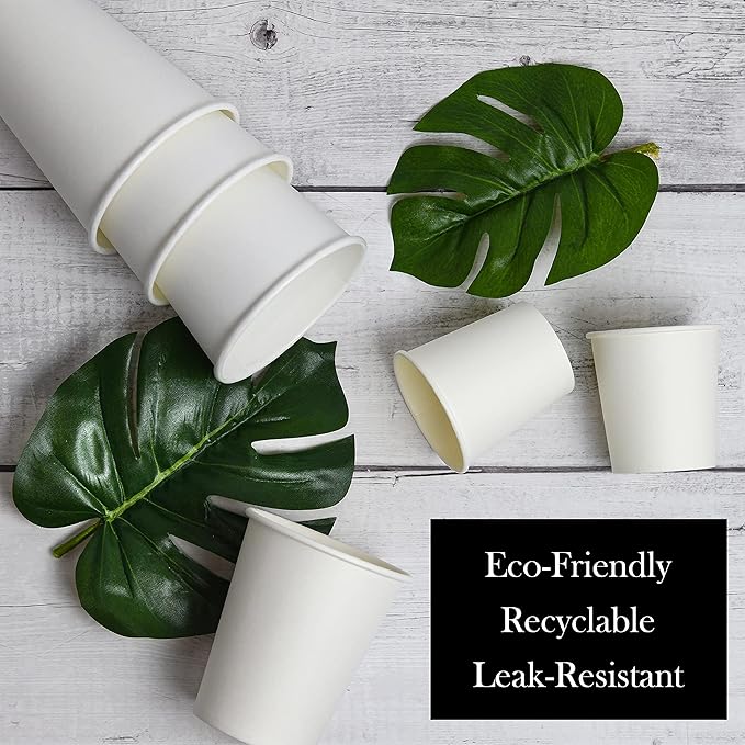 NYHI 1000 Pack Disposable White 4oz Small Paper Cups Hot Cold Coffee Cup for Water Juice Espresso Tea Ideal for Water Coolers Parties