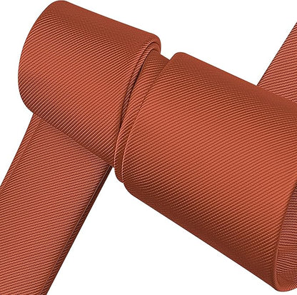 Branduce 3.15"（8cm） Men's Solid Color Formal Woven Necktie + Gift Box