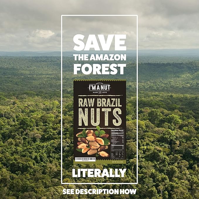 I’m A Nut Brazil Nuts, Raw, 64 oz (4 Lb) | Distinct and Superior to Organic | No PPO | Non GMO | Batch Tested Gluten & Peanut Free | Vegan and Keto Friendly | Large, Fresh and Reasealable bag