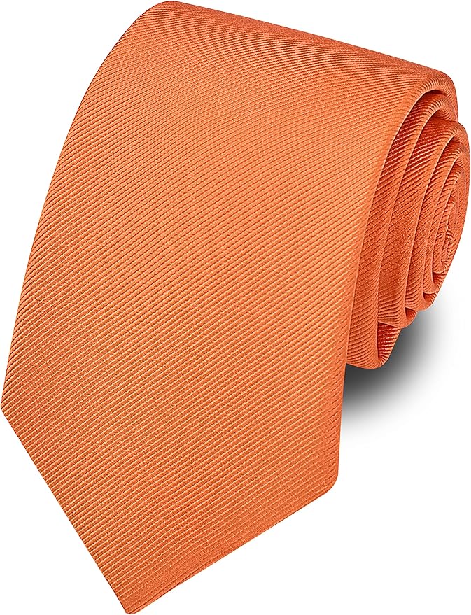 Branduce 3.15"（8cm） Men's Solid Color Formal Woven Necktie + Gift Box