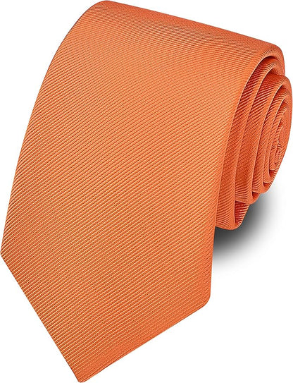 Branduce 3.15"（8cm） Men's Solid Color Formal Woven Necktie + Gift Box