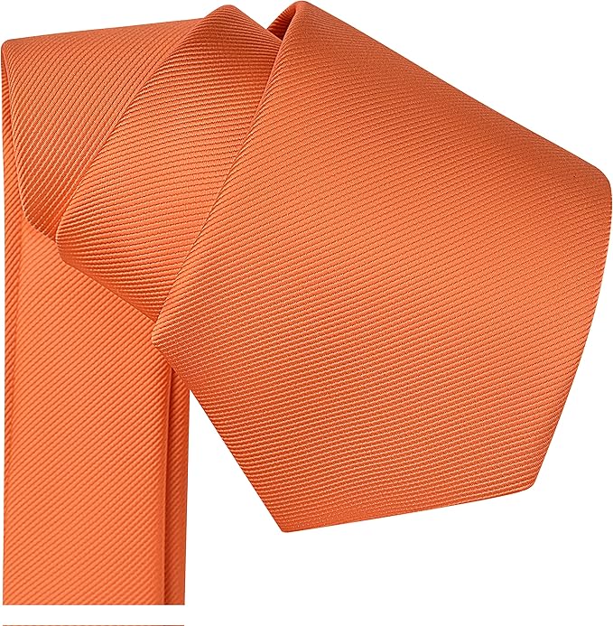 Branduce 3.15"（8cm） Men's Solid Color Formal Woven Necktie + Gift Box