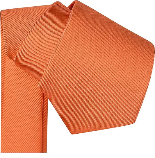 Branduce 3.15"（8cm） Men's Solid Color Formal Woven Necktie + Gift Box