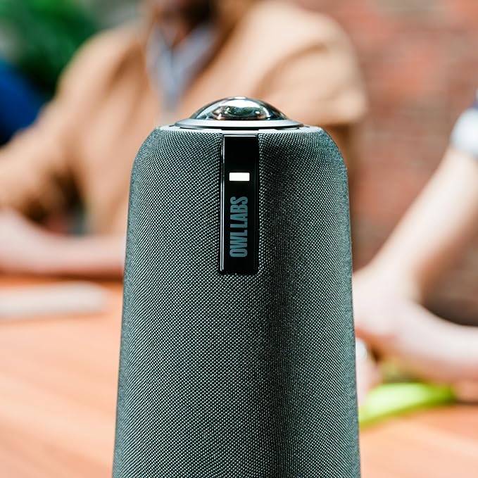 Meeting Owl 4+ 360-Degree, 4K Smart Video Conference Camera, Microphone, and Speaker (Automatic Speaker Focus, Smart Zooming, Noise Equalizing, Certified for Microsoft Teams)