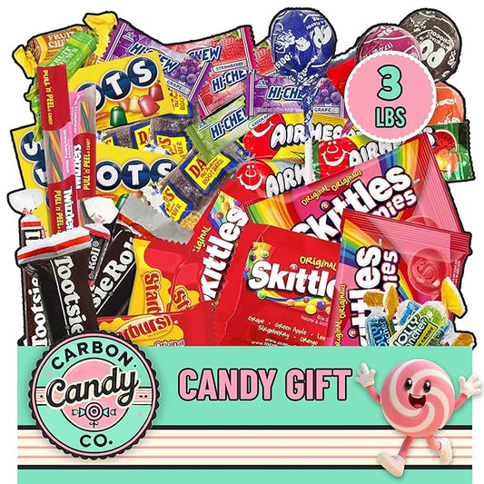 Bulk Candy Variety Pack - 3 lb - Bulk Candy Individually Wrapped - Assorted Mix - Lollipops, Hard, Fruity - Dulces - Big Bag for Party Favors