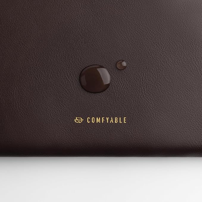Comfyable Leather Laptop Sleeve Compatible with 16 Inch MacBook Pro M4 2024 & 15 Inch MacBook Air M4 M3 M2 2025, Chocolate