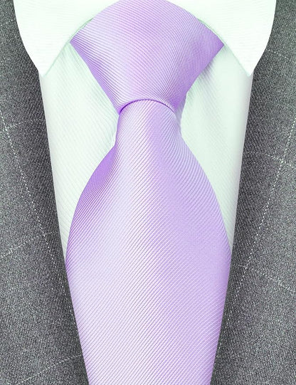 Branduce 3.15"（8cm） Men's Solid Color Formal Woven Necktie + Gift Box