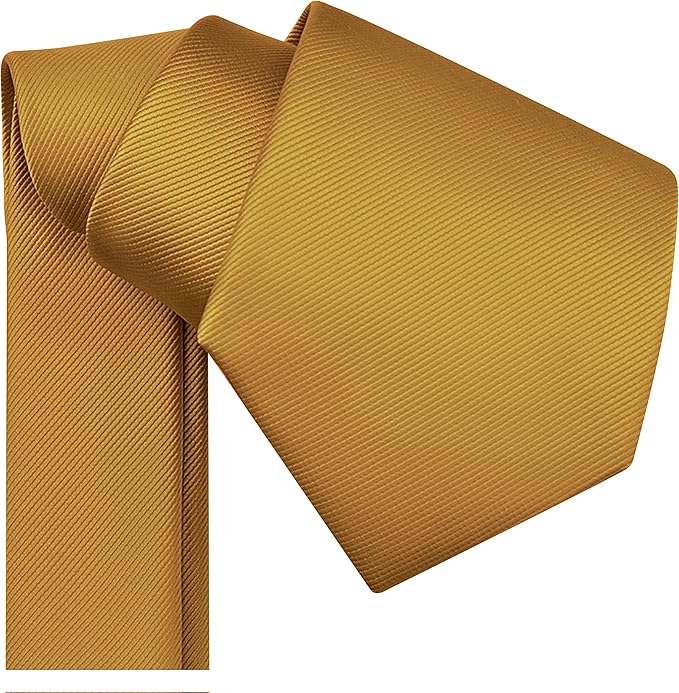 Branduce 3.15"（8cm） Men's Solid Color Formal Woven Necktie + Gift Box