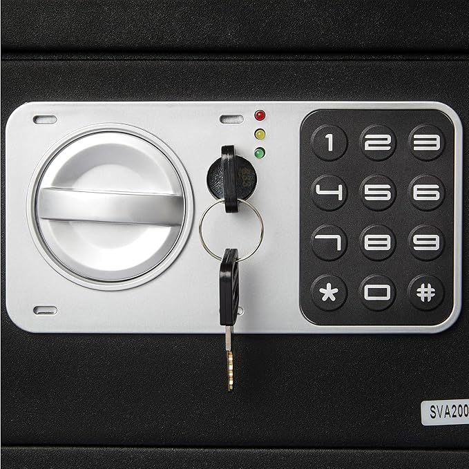 Amazon Basics Steel Security Safe and Lock Box with Electronic Keypad - 0.16 cu. ft.