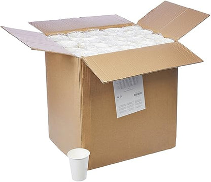 Amazon Basics Compostable Coffee Cups, 12 Ounces, Paper, 1000 Count (Pack of 1), White
