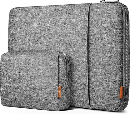 Inateck 360° Protective Laptop Bag with Accessory Bag, Compatible with 14-inch MacBook Pro/Max M5 M4 M3 M2 M1 2021-2025, Gray