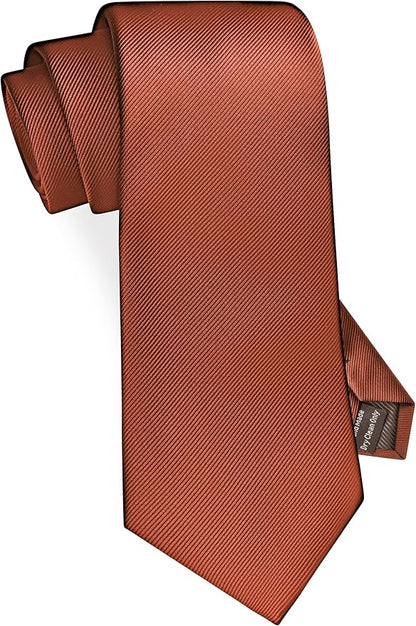 GUSLESON Classic New 3.15"（8cm） Men's Solid Color Necktie Wedding Business Tie + Gift Box