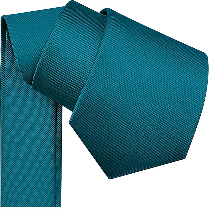 Branduce 3.15"（8cm） Men's Solid Color Formal Woven Necktie + Gift Box