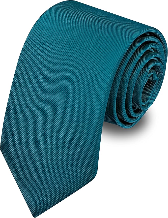 Branduce 3.15"（8cm） Men's Solid Color Formal Woven Necktie + Gift Box