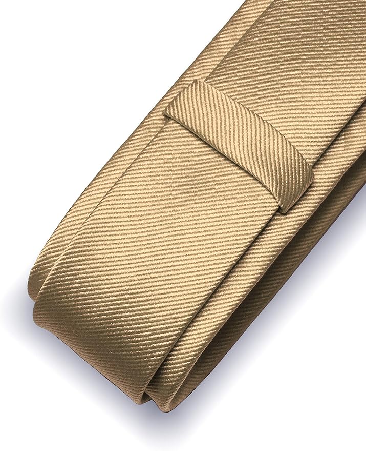 JEMYGINS 2.4" Solid Color Skinny Tie and Pocket Square with Tie Clip Sets for Men (6cm)